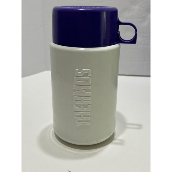 Vintage Barney & Baby Bop 1992 Lunch Box Thermos 4 Piece Lyons Group Plastic - Picture 5 of 16